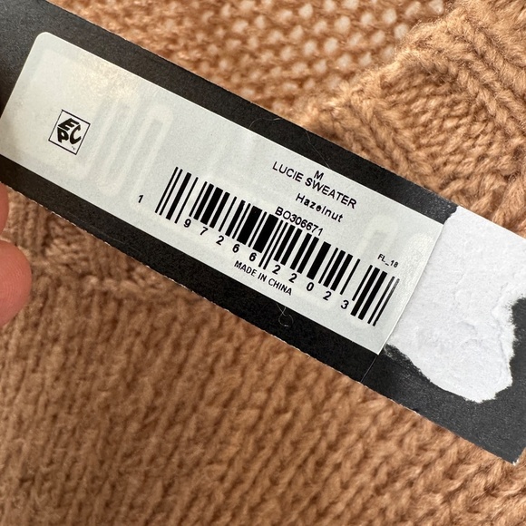 NEW Steve Madden Lucie Sweater Hazelnut - Picture 5 of 9